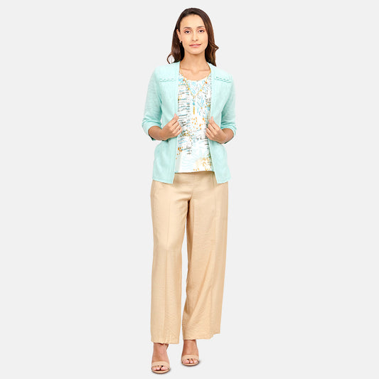 Twin Fix top estampado ensamble con tenza Sisal