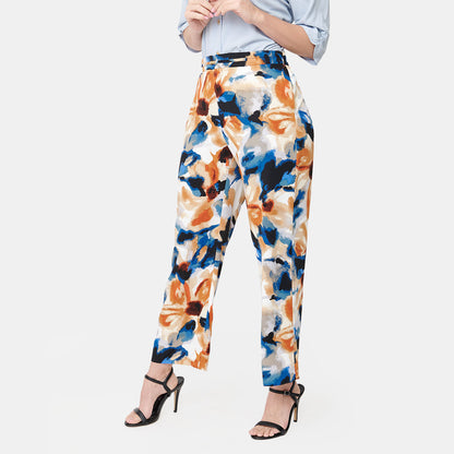 Pantalón estampado con hebilla Calypso