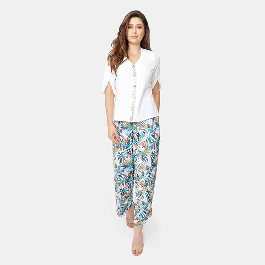 Pantalón amplio con pretina elástica Carroll