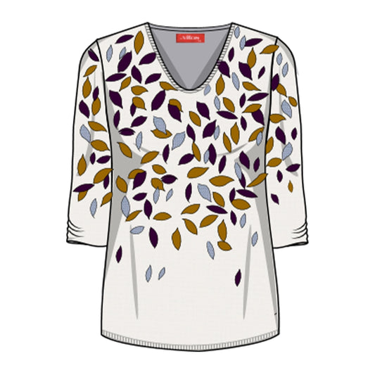 Blusa estampada manga 3/4 Complementos