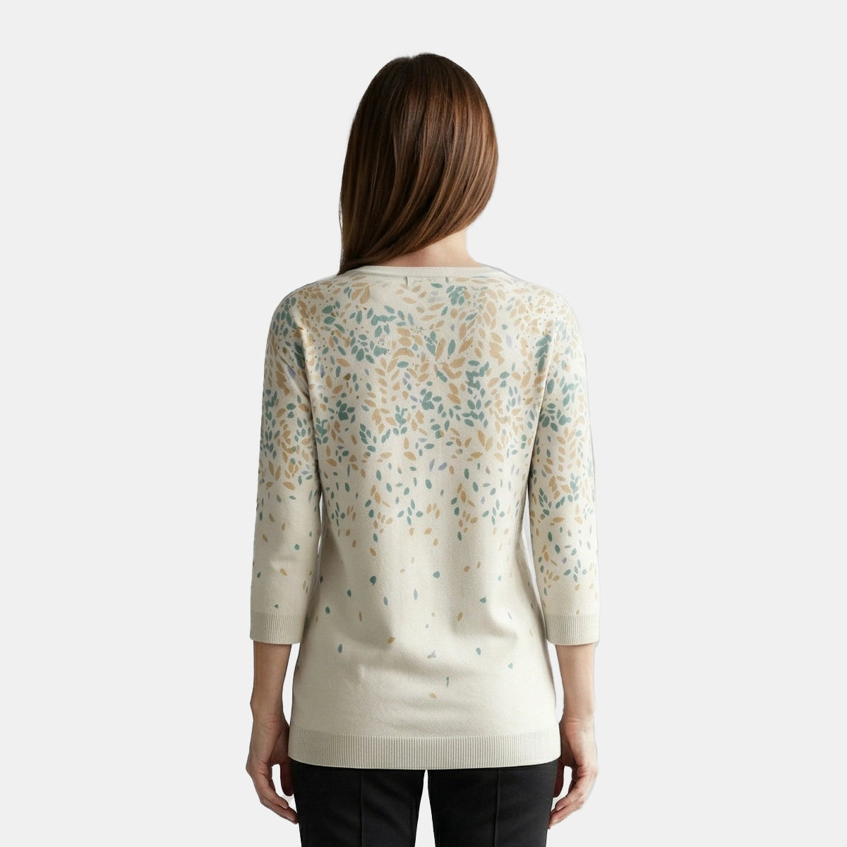 V66201 - Blusa estampada manga 3/4 Complementos