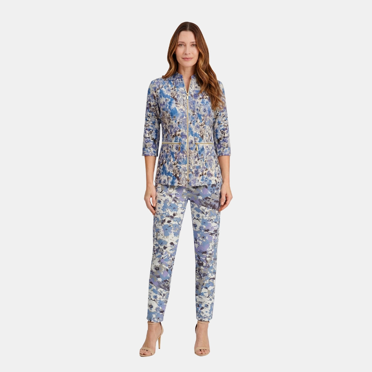 V66742 - Pantalón estampado con jareta Meredith