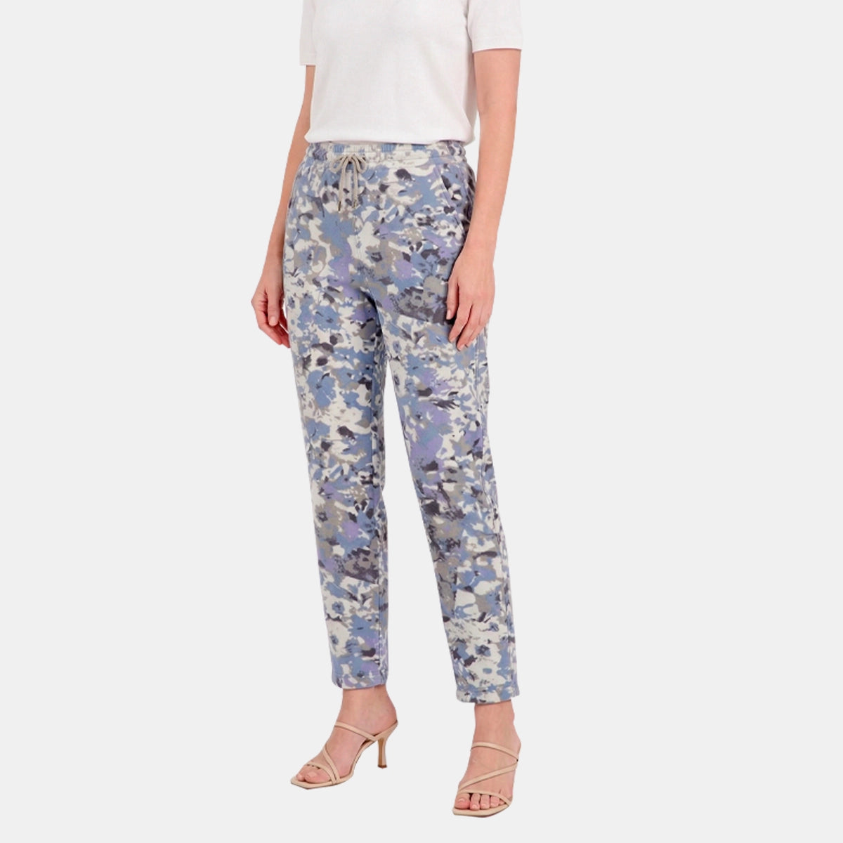 V66742 - Pantalón estampado con jareta Meredith