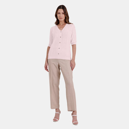 V67001 - Blusa de punto con botones Maeli