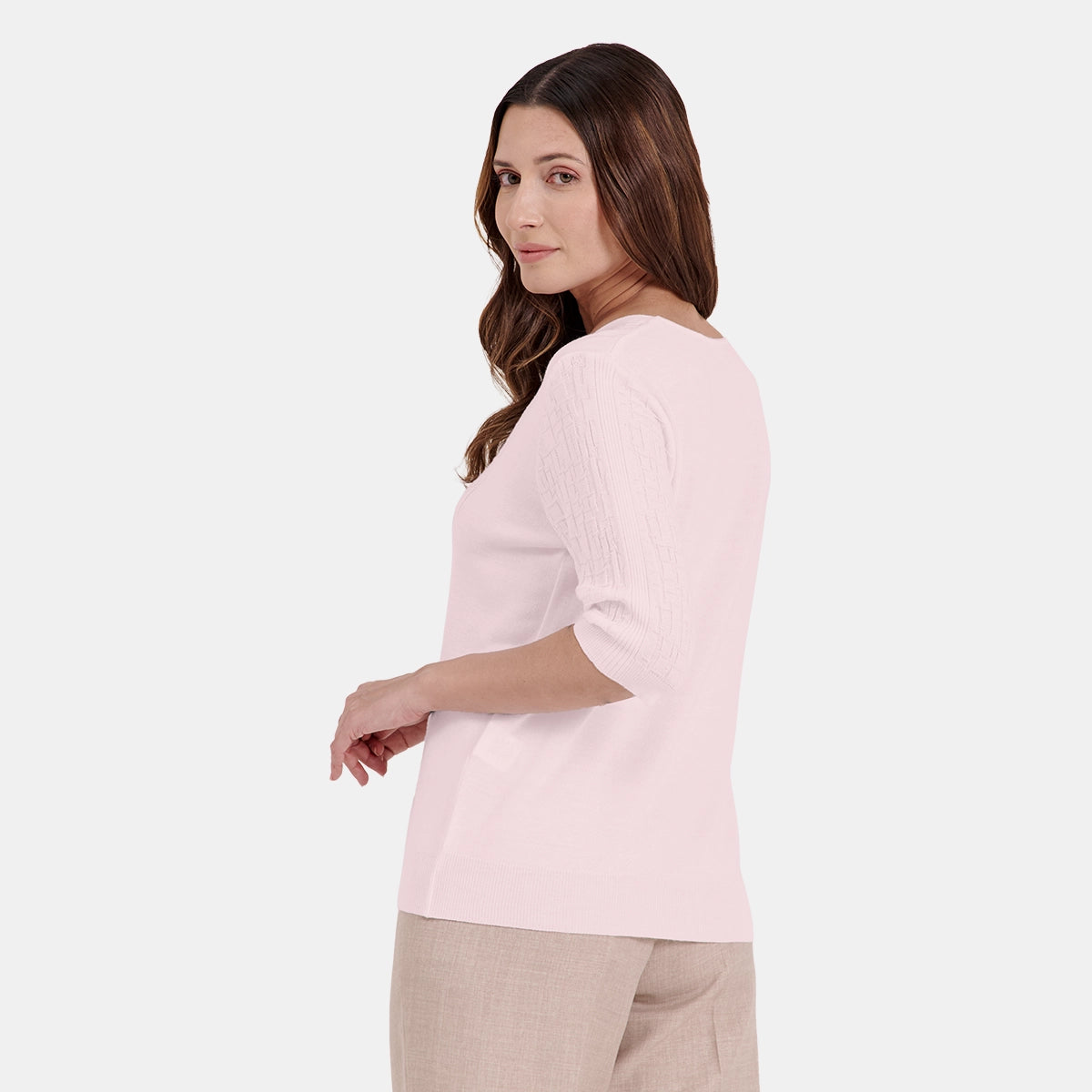 V67001 - Blusa de punto con botones Maeli