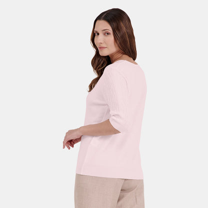 V67001 - Blusa de punto con botones Maeli