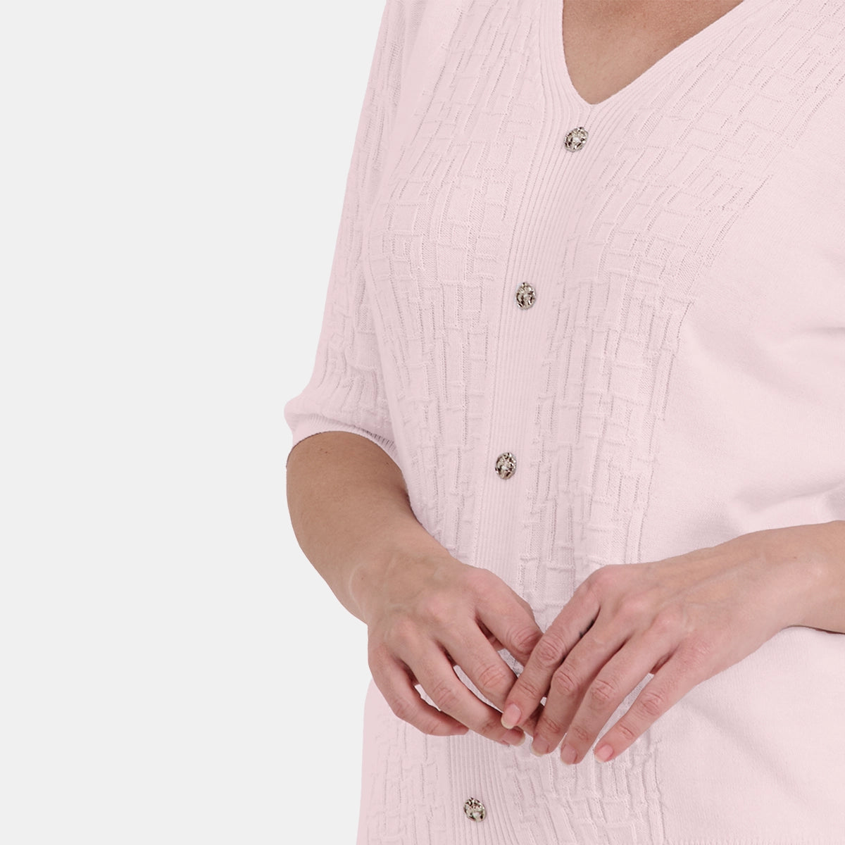 V67001 - Blusa de punto con botones Maeli