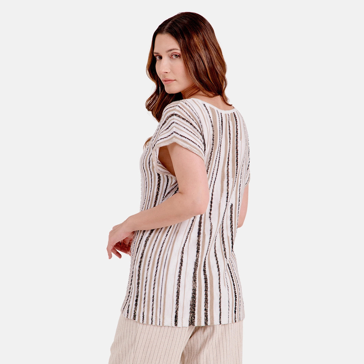 V67701 - Blusa punto escote ojal Leah