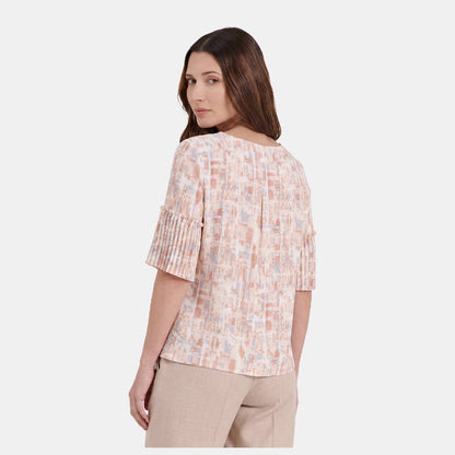 V67802 - Blusa estampada cuello V Maeli