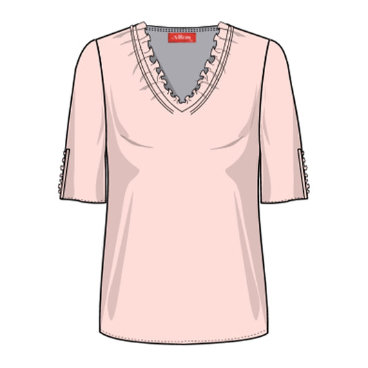 Blusa escote V con detalle Maeli