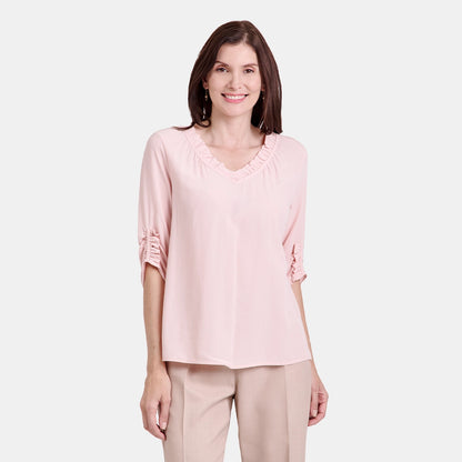 V67902 - Blusa escote V con detalle Maeli