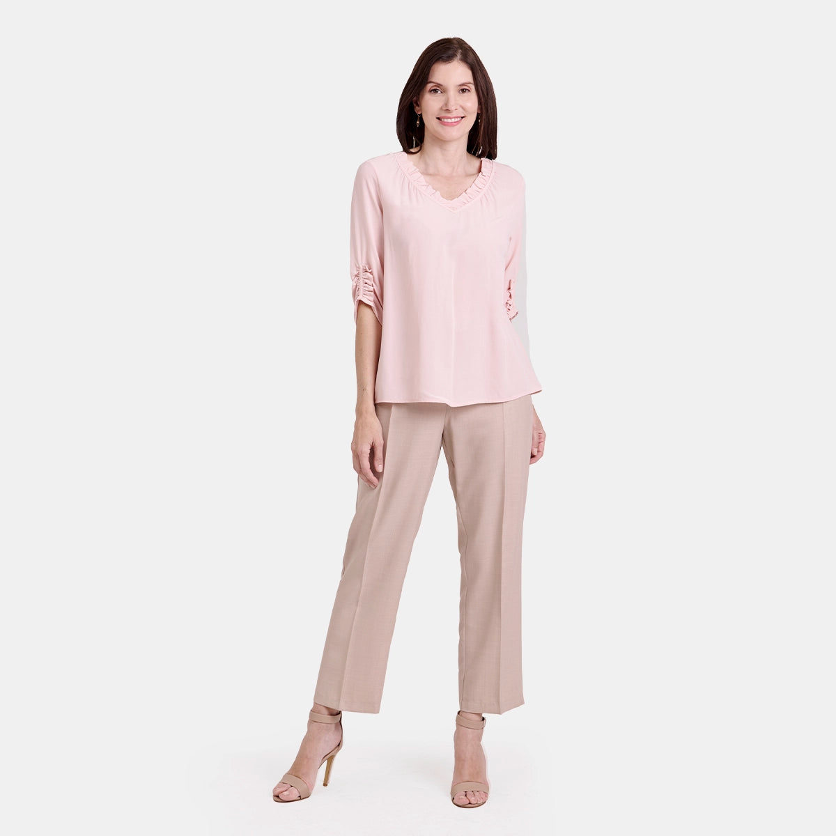 V67902 - Blusa escote V con detalle Maeli