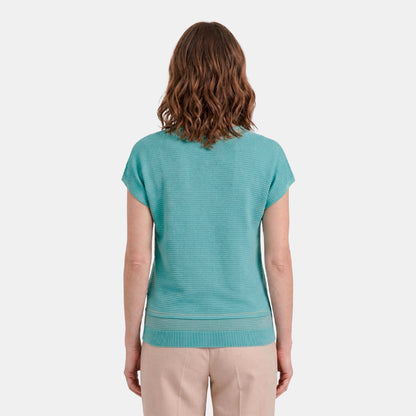 V68101 - Blusa de punto con detale Catalina