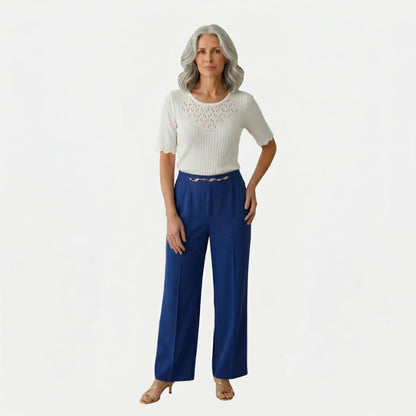 Pantalón recto con cuentas Meredith
