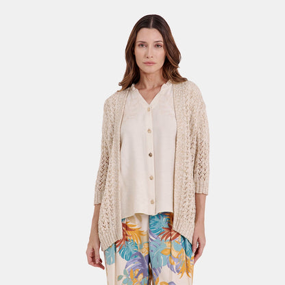 V68281 - Cardigan ligero con manga 3/4 Catalina