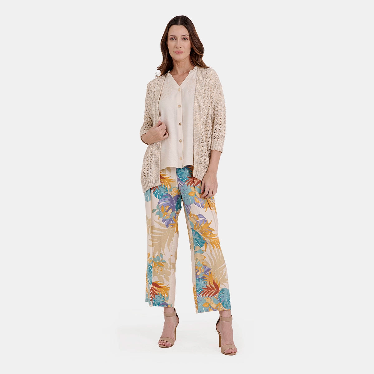 V68281 - Cardigan ligero con manga 3/4 Catalina