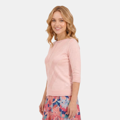 V68301 - Blusa de punto con escote redondo Letizia