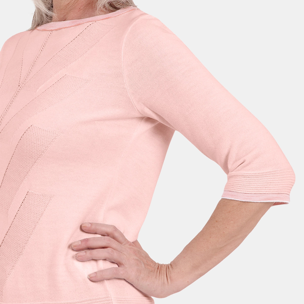 V68301 - Blusa de punto con escote redondo Letizia