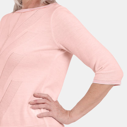 V68301 - Blusa de punto con escote redondo Letizia