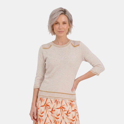 V68401 - Blusa tejida con detalle en puntada Keisha
