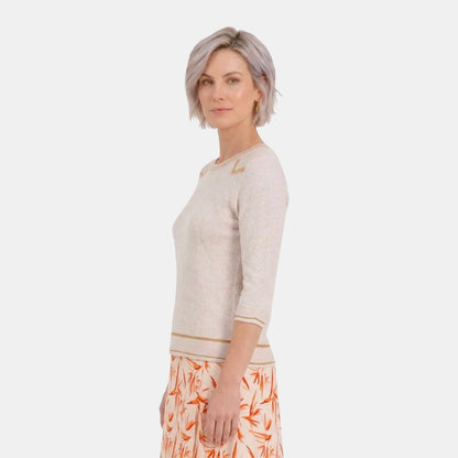 V68401 - Blusa tejida con detalle en puntada Keisha
