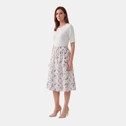 V68622 - Falda estampada Meredith