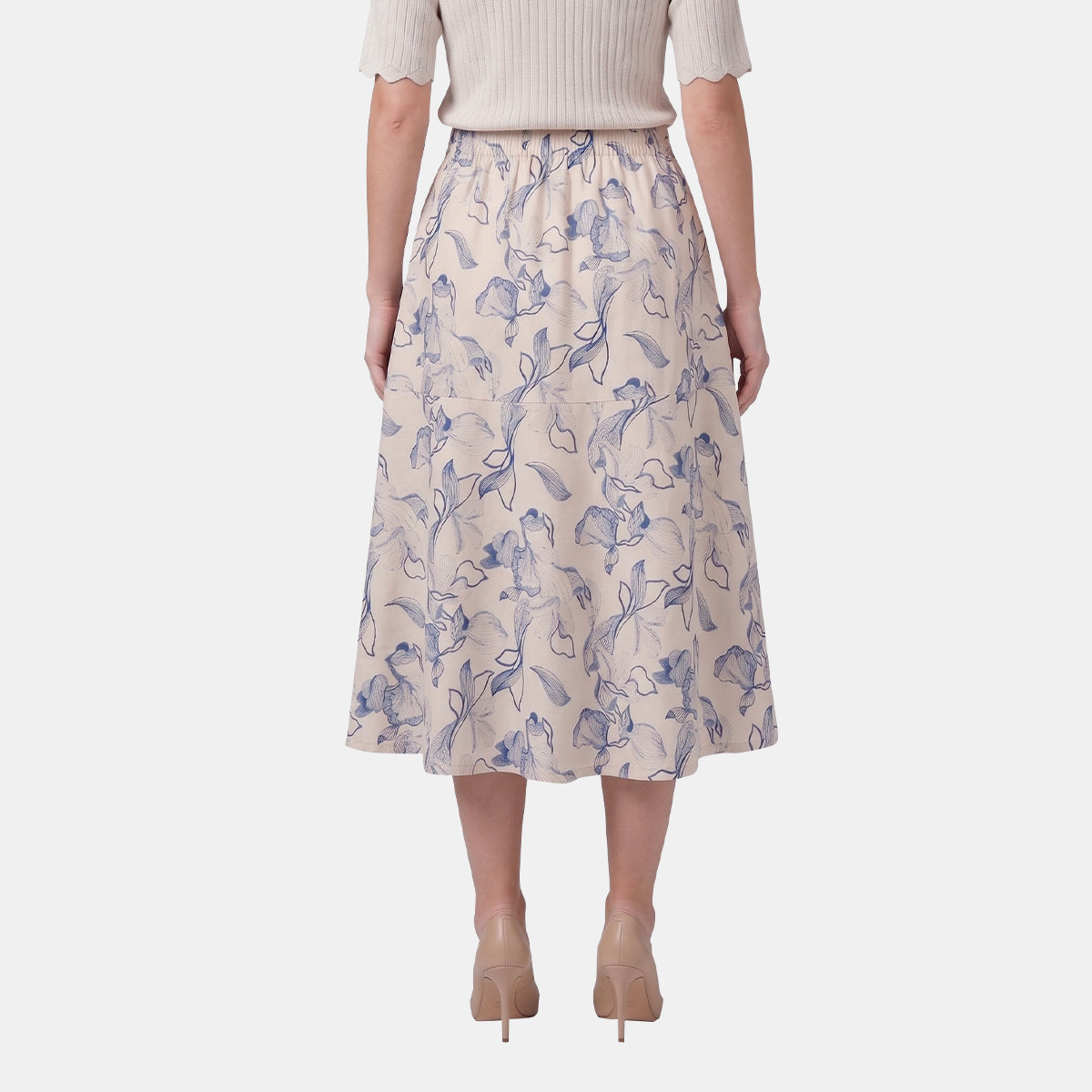 V68622 - Falda estampada Meredith