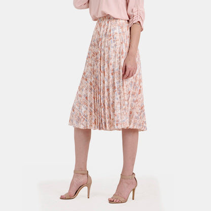 V68722 - Falda estampada plisada Maeli