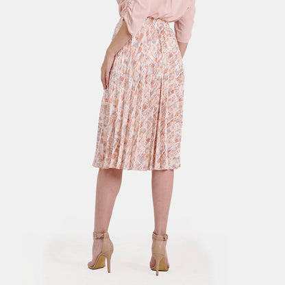 V68722 - Falda estampada plisada Maeli