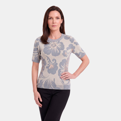 V68901 - Blusa estamada con tenza en costado Complementos