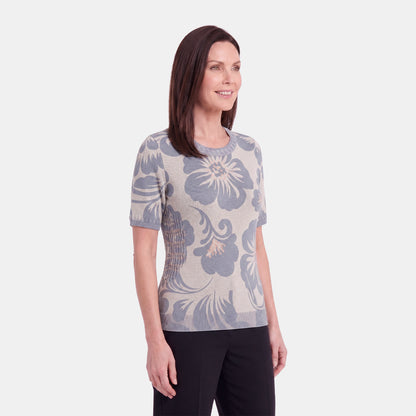 V68901 - Blusa estamada con tenza en costado Complementos