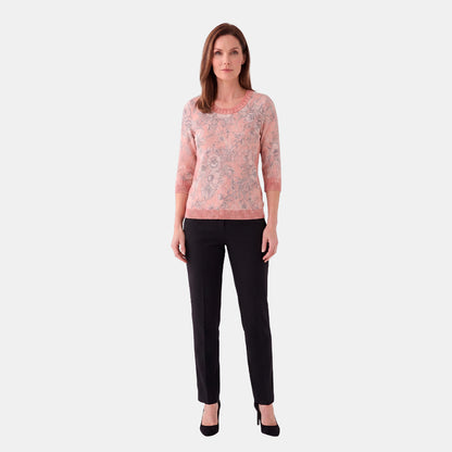 V69001 - Blusa estampada con tenza en costado Complenetos