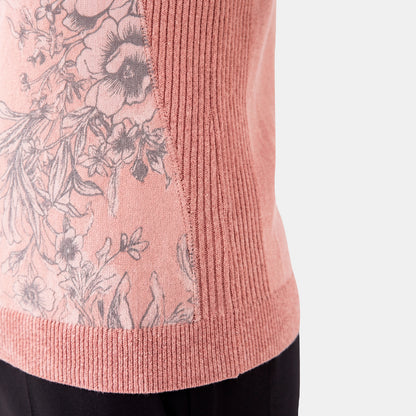 V69001 - Blusa estampada con tenza en costado Complenetos