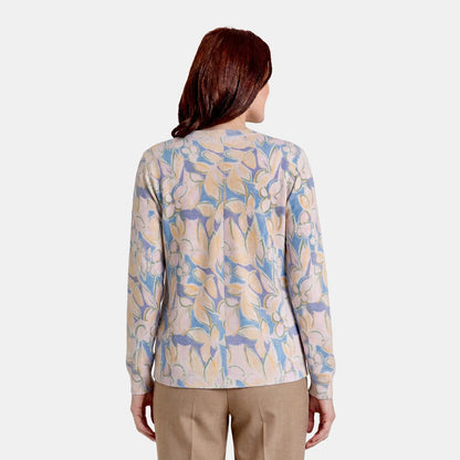 V69081 - Cárdigan estampado cuello redondo Complementos