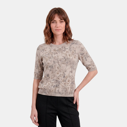 Blusa estampada cuello redondo Complemetos