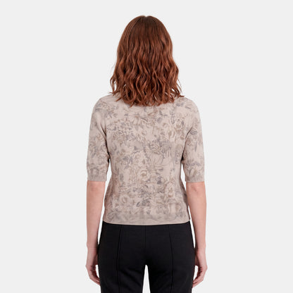 Blusa estampada cuello redondo Complemetos
