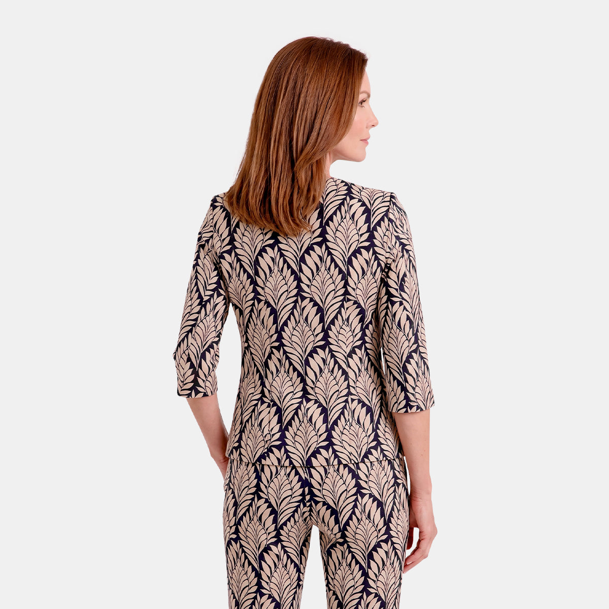 V69252 - Saco estampado con hebila Leah