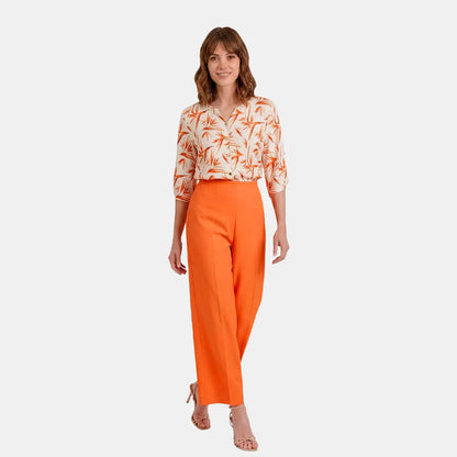 V69342 - Pantalón recto naranja Keisha