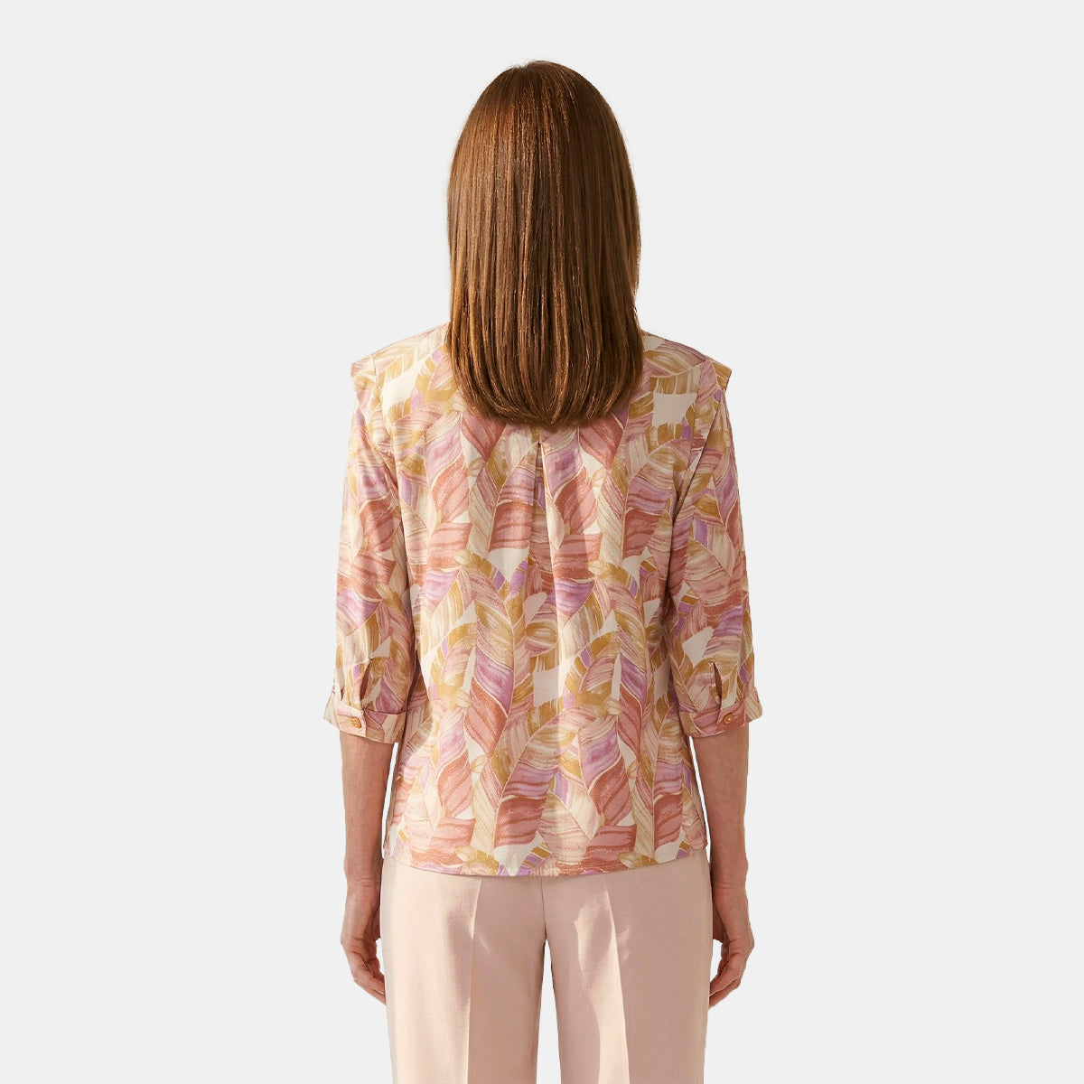 V69402 - Blusa abierta estampada Antonieta