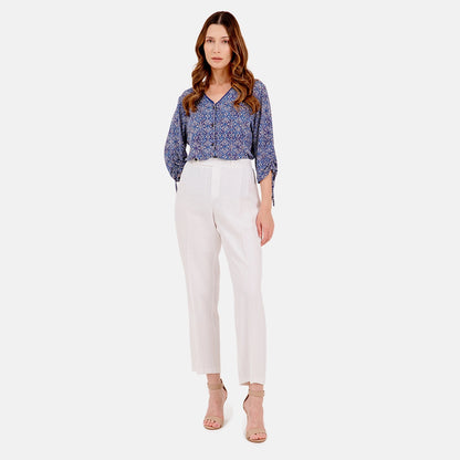 V69442 - Pantalón con boton en pretina Reina