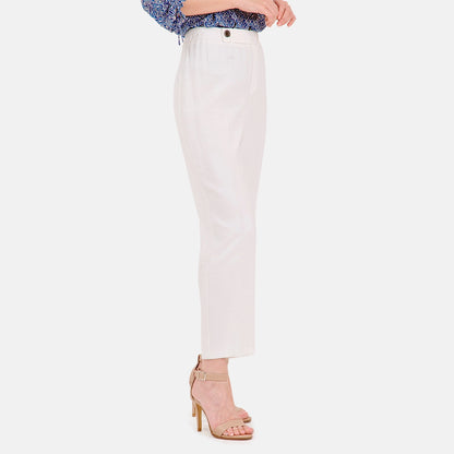 V69442 - Pantalón con boton en pretina Reina