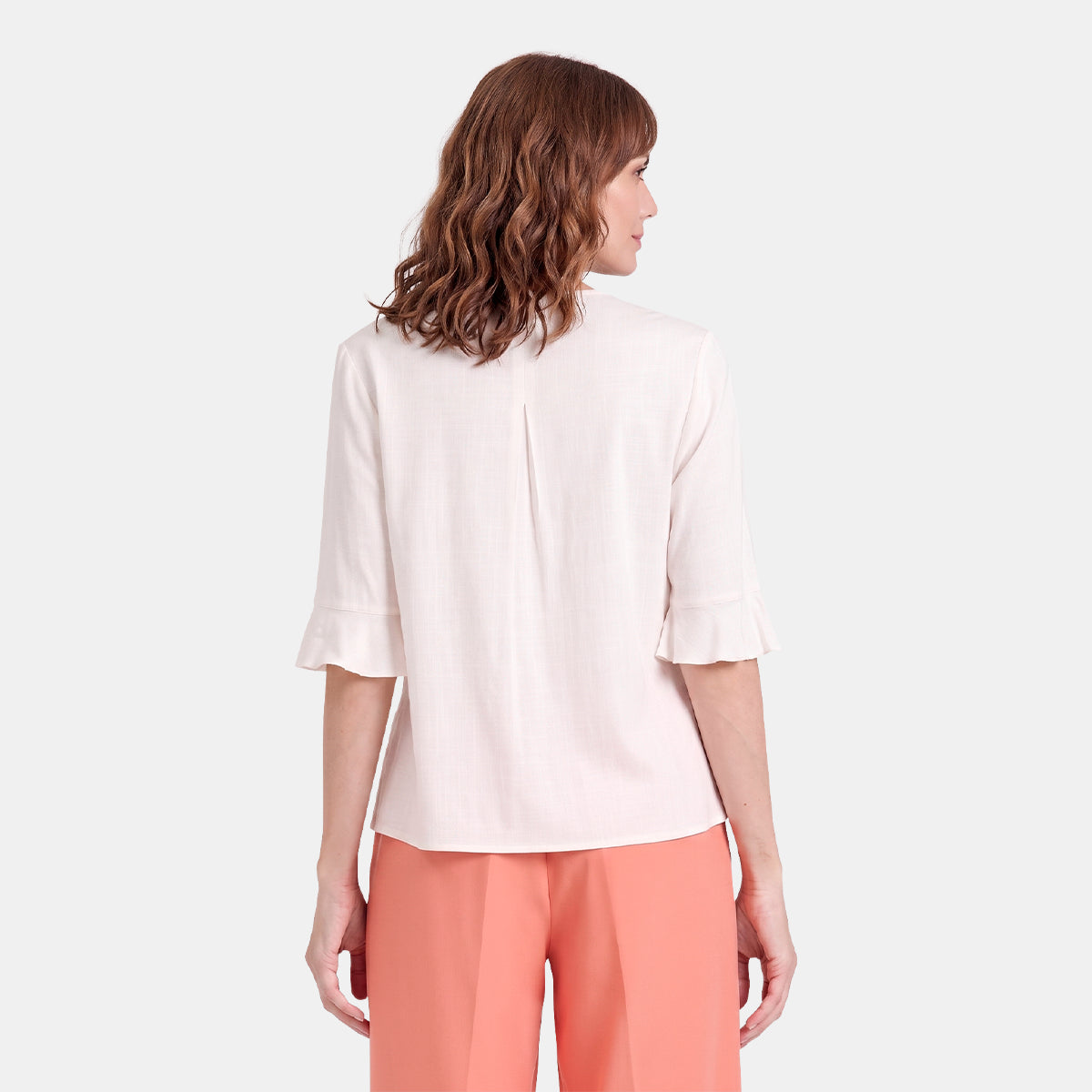 V69502 - Blusa abierta con bordado Helena