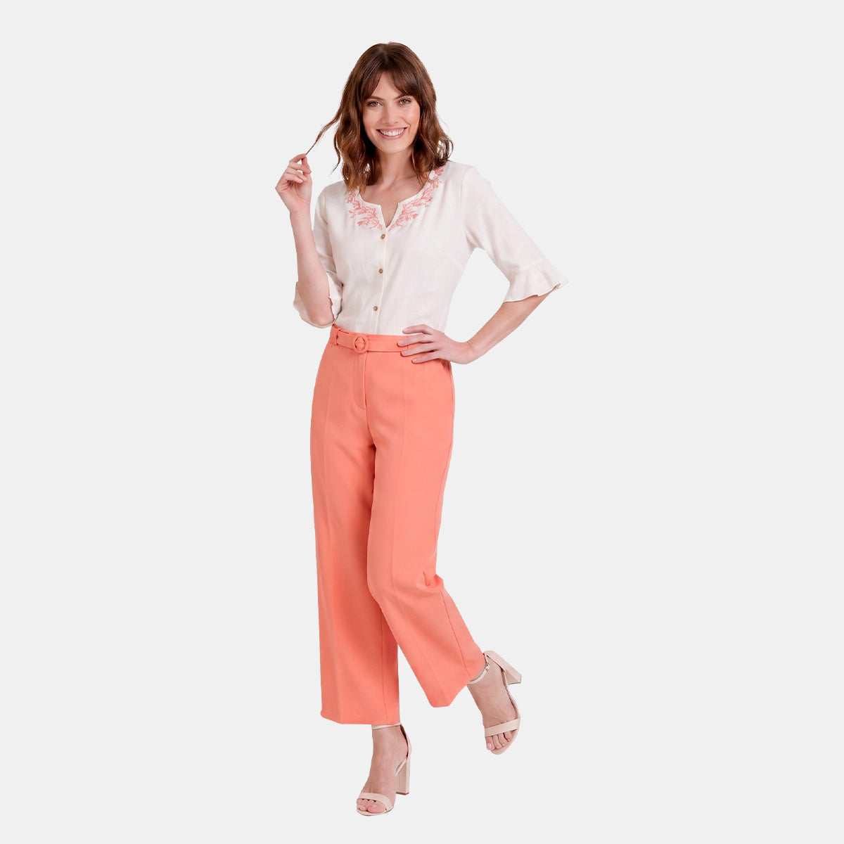 V69542 - Pantalón con hebilla Helena