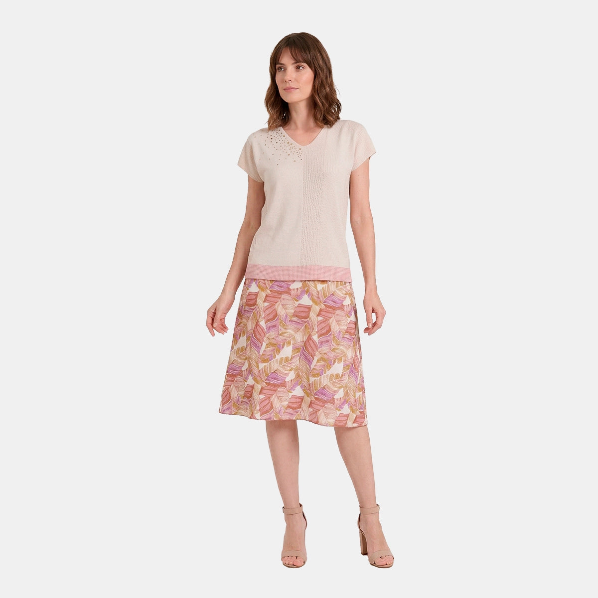 V69701 - Blusa de punto con detalle Antonieta