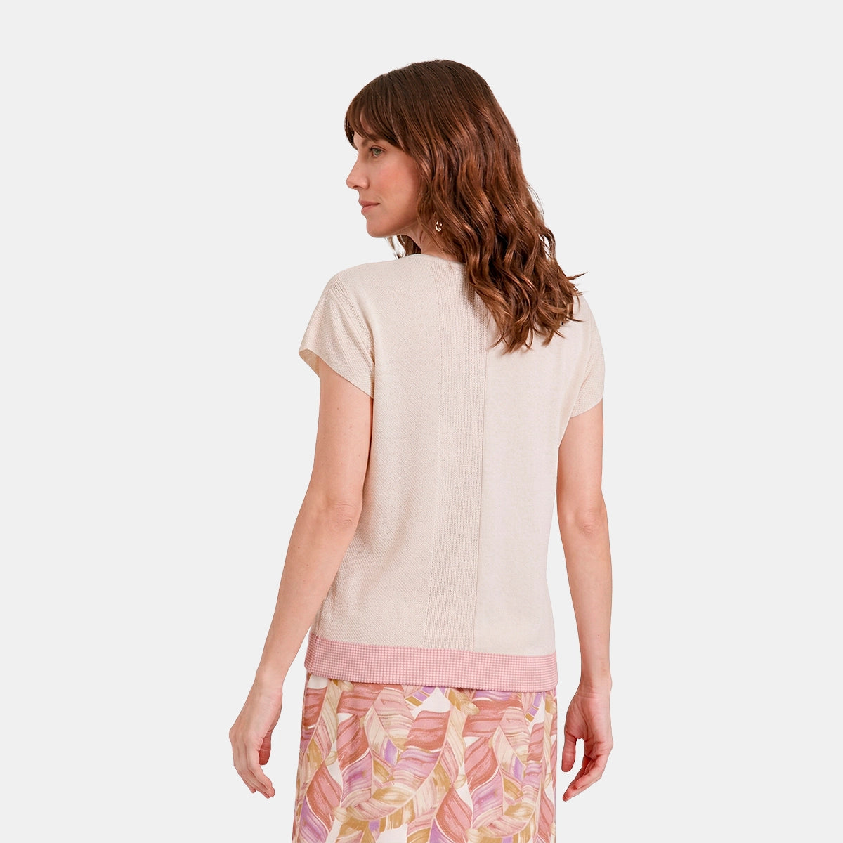 V69701 - Blusa de punto con detalle Antonieta