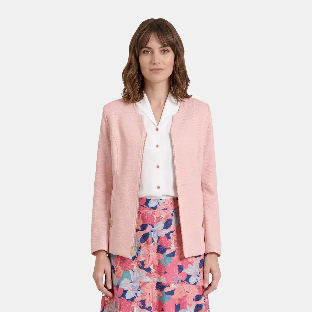V69752 - Saco acolchado con cierre Letizia