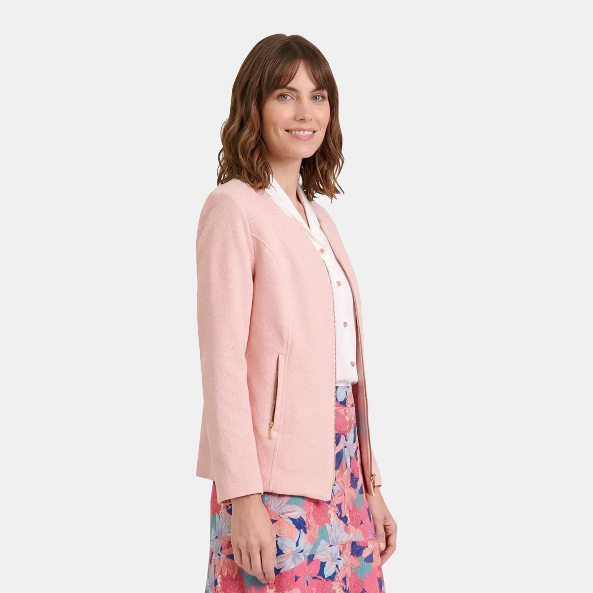 V69752 - Saco acolchado con cierre Letizia
