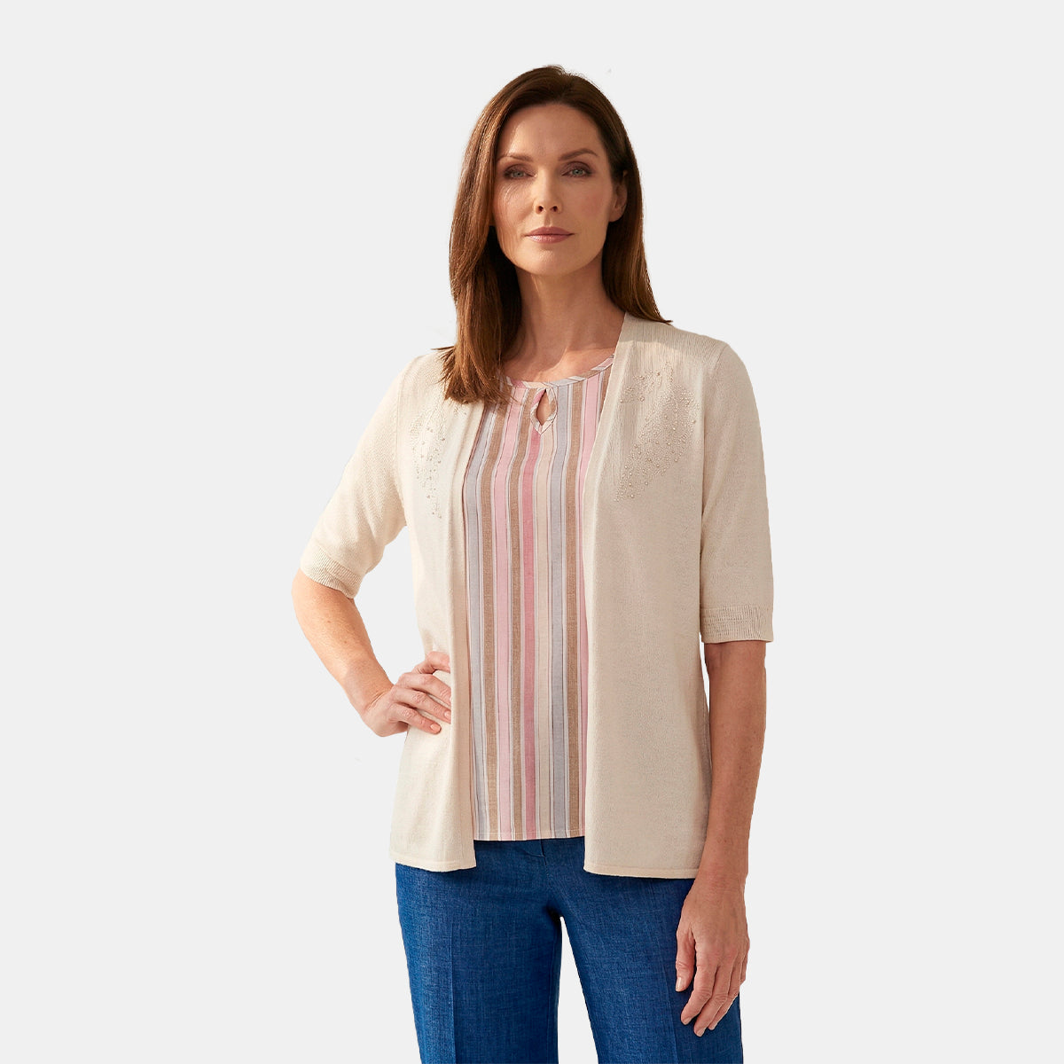 V69791 - Twin Fix con top rayado Maria