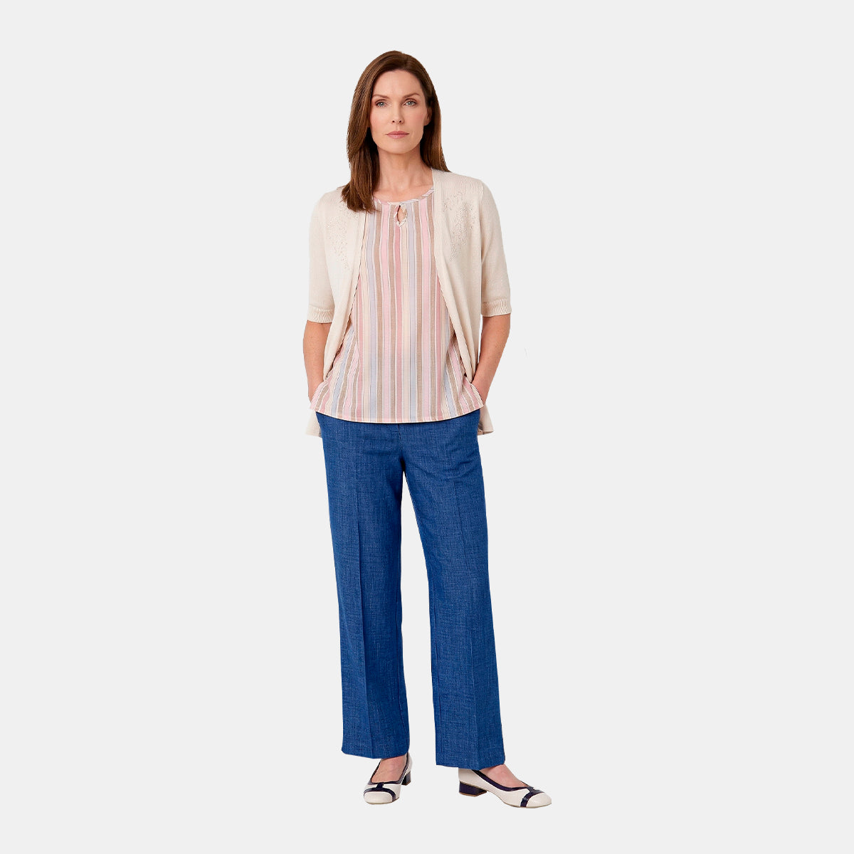 V69791 - Twin Fix con top rayado Maria