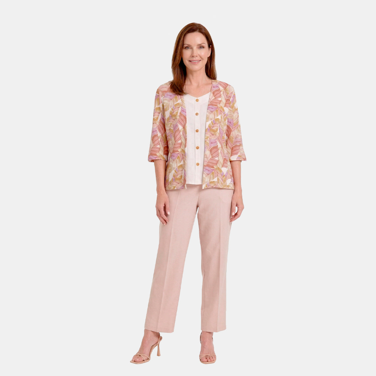 V69792 - Twin Fix estampado con manga Kimono Antonieta